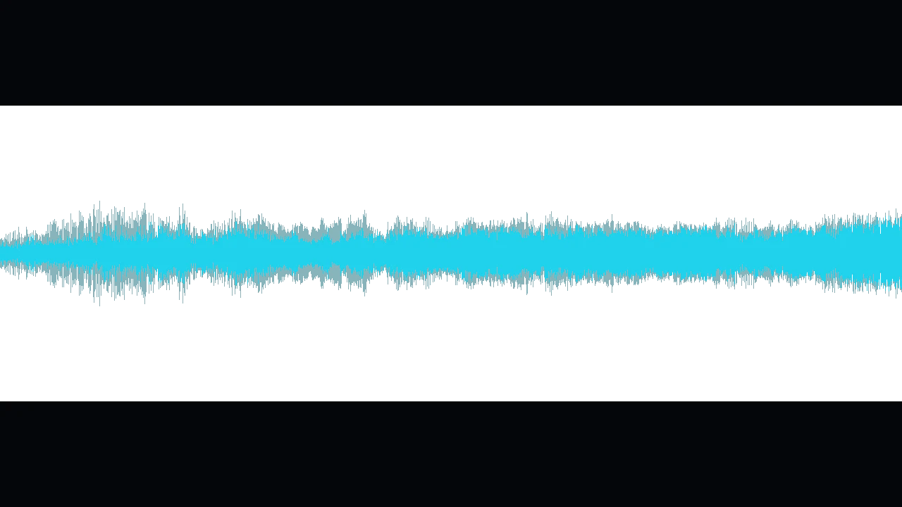 Forme d'onde de l'habillage sonore composé par le studio